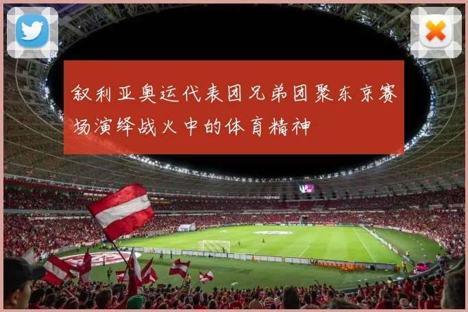 叙利亚奥运代表团兄弟团聚东京赛场演绎战火中的体育精神